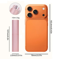 Flacon de parfum rechargeable de voyage rotatif 10 ml vide, vaporisateur de bouche pour haleine fraîche, pompe pulvérisatrice d'huile essentielle