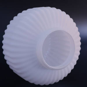 פיצוץ חול לבן מוגבה סודה קפואה-סיד כדור זכוכית כדור כדור הארץ תקרה מנורת תקרה כיסוי מסורתי צרפתי עתיק מינימליסטי - Product Image 6