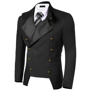 Chaquetas Steampunk medievales para <span class=keywords><strong>hombre</strong></span>, chaqueta Retro Vintage gótica, abrigo victoriano, disfraz de actuación para <span class=keywords><strong>Halloween</strong></span>, <span class=keywords><strong>2022</strong></span> - Product Image 1