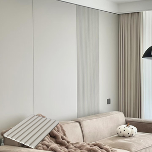 Pannello a parete scanalato più stili di qualità Premium <span class=keywords><strong>legno</strong></span> tinta unita finiture decorazione <span class=keywords><strong>per</strong></span> la casa pannello murale <span class=keywords><strong>per</strong></span> <span class=keywords><strong>interni</strong></span> - Product Image 1