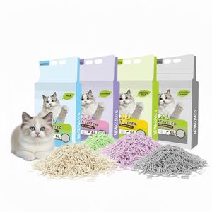 High Absorbency 6L Biodegradable Flushable Eco-Friendly Tofu <b>Cat</b> Litter 4 Scents Long Lasting Freshness Extra Odor Fast Clumping - Product Image 1