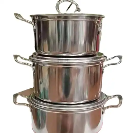Large Capacity 30cm/12.7 Litres Stainless Steel Saucepan Single
