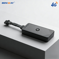 Rastreador GPS Benway BW03A GLONASS 4G LTE con Tarjeta SIM, Corte Remoto de Combustible, PCS y LBS para Motocicleta - 1 Año de Aplicación IOS/Android