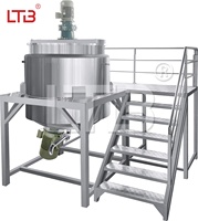 Prix d'usine 4000L chauffage et refroidissement faisant la machine de mélange avec agitateur savon liquide gel douche lotion pour le corps réservoir de mélange