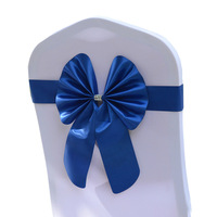 Nœuds de chaise élastiques sans nœud pour décoration florale de dossier de chaise, pour banquets de mariage en hôtel