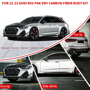 Kit carrosserie automobile en fibre de carbone sèche à prix compétitif, style PAK, pour Audi RS6 : Lame avant, lame arrière, capot et kit carrosserie complet - Product Image 4