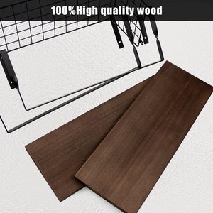 Mensole Galleggianti in <span class=keywords><strong>Legno</strong></span> per <span class=keywords><strong>Bagno</strong></span> <span class=keywords><strong>con</strong></span> Supporti in Metallo e Cestini Portaoggetti - Product Image 2