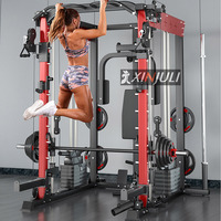 Station de Musculation Complète en Acier Smith, Appareil Multi-Fonction pour le Corps Entier, Poitrine et Bras