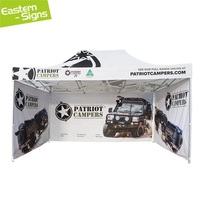 Tente publicitaire personnalisée 3m x 3m, toile ignifuge 600D 50mm, auvent de stand d'exposition 10x10 à bas prix avec impression personnalisée