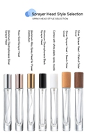 Flacon de luxe 10 ml en verre plat carré pour parfum et collyre, élégant, vide, en cristal, rechargeable pour voyage avec pulvérisateur à pompe, sérigraphié