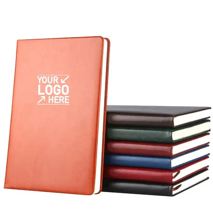 Customized Logo A5 Hardcover Business Notebook B5 PU Leather Notebook Wholesale PU Notebook