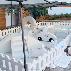 Set di Attrezzature Nanpak Bianco per <span class=keywords><strong>Area</strong></span> <span class=keywords><strong>Giochi</strong></span> Interna con Piscina di Palline e Scivolo Morbidi in Schiuma per Bambini e Feste - Product Image 2