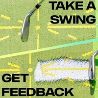 Tapis d'entraînement de golf antidérapant intérieur/extérieur, tapis de frappe SBR léger, affichage de la trajectoire et détection du swing, tapis d'entraînement de golf