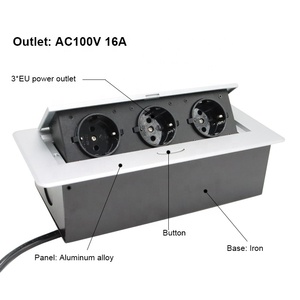 Bật lên ổ cắm có thể thu vào ẩn lõm điện melloni bật lên ổ cắm cho nhà bếp EU ổ cắm Bảng Máy tính để bàn nhà bếp ổ cắm - Product Image 3