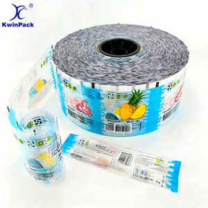 Kemasan Plastik Gulungan Kustom untuk Es Krim Sachet, <span class=keywords><strong>Film</strong></span> Pengemas Otomatis Food Grade, <span class=keywords><strong>Film</strong></span> Gulungan Laminasi PE/PET untuk Tube Jelly - Product Image 1