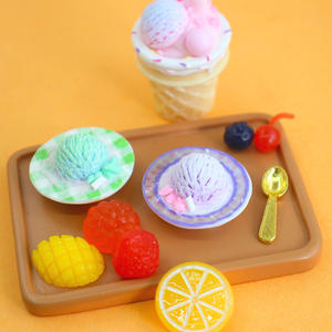 Mini Bolas de Resina con Forma de Bola de Nieve para Helado, Accesorios DIY para Juguetes de Comida, Decoraciones de Escenas, Materiales Creativos para Manualidades DIY - Product Image 1