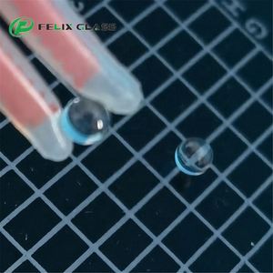 Lentille sphérique en verre optique de silice fondue FELIX, demi-sphère 6mm 10mm 40/20, surface polie, haute précision, tolérance 0,01mm, OEM - Product Image 2