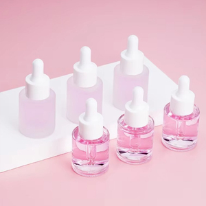 Tùy chỉnh 30ml 1oz phẳng Vai rõ ràng chai thủy tinh nhỏ giọt cho Huyết thanh chăm sóc da tinh dầu mỹ phẩm bao bì Mặt Kem - Product Image 2