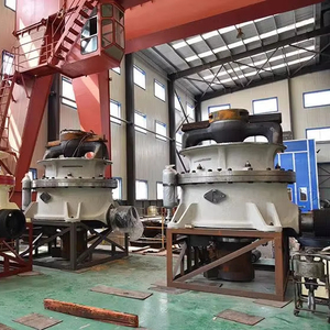 Concasseur à cône hydraulique monocylindre à sortie réglable automatique, commande PLC, moteur AC, roulement et engrenage pour l'exploitation minière en carrière - Product Image 1