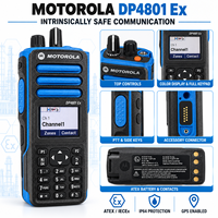 Radio portable Motorola DP4801Ex XiR P8668Ex XPR7550ex IS VHF UHF, intrinsèquement sécurisée, talkie-walkie DMR GPS IP67 pour usines dangereuses