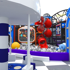 Nuevo Diseño de Parque Infantil Interior con Temática Espacial, Tobogán Grande Comercial para Interiores, Equipo de Parque de Diversiones para Niños - Product Image 5