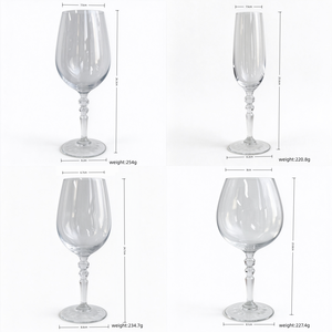 Verres à vin en cristal sans plomb de luxe, gobelets à pied facettés vintage, flûtes à champagne Bourgogne <span class=keywords><strong>Bordeaux</strong></span> soufflées à la main pour mariage et bar - Product Image 6