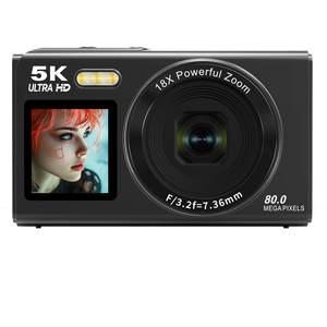 Appareil photo numérique HD 1080P à double écran, autofocus, capteur CMOS 2,8 pouces, zoom 16x, anti-vibration, MicroSD, cadeau - Product Image 5