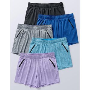 FOXA Pantalones cortos deportivos para mujer, entrepierna de 5 pulgadas, ligeros, atléticos, informales, con bolsillos con cremallera, de secado rápido, transpirables - Product Image 6