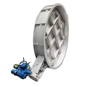 하이 퀄리티 전기 고온 환기 나비 밸브 탄소강 플랜지 댐퍼 대구경 전기 댐퍼 - Product Image 3