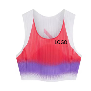 Women Quick-Dry Breathable Sublimation Tank <b>Top</b> Running & Training Laser-Perforated Sleeveless Fitted Crop <b>Tops</b> For Marathon - Product Image 3