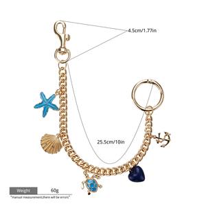 EDGE Porte-clés mignon personnalisé en forme de fruit avec mousqueton doré, pendentif cerise et étoile de mer, accessoire de mode pour sac à main, cadeau pour femme - Product Image 6