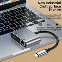 Tarjeta LAN RJ45 Personalizada de 1000 Mbps con Indicador LED, Carga Rápida PD, Carcasa Metálica, Cable Externo, Esencial para Trabajo en Línea con MacBook e iPad Pro