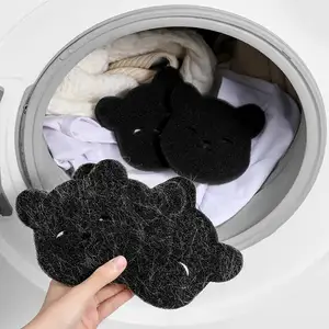 Bear cleaning ball sticky hair decontamination laundry anti-winding sponge laundry cotton magic