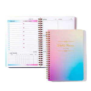 Agenda A5 2027 con Cubierta de PP, Planificador Diario, Semanal y Mensual, Cuaderno con Encuadernación Wire-o, Planificador de Objetivos, Lista de Tareas - Product Image 1