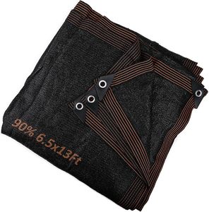 Filet <span class=keywords><strong>d</strong></span>'<span class=keywords><strong>ombrage</strong></span> agricole LIBO-Protection UV robuste pour les cultures, filet noir de 12 pieds <span class=keywords><strong>x</strong></span> 12 pieds - Product Image 1