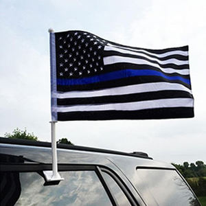 Drapeau d'équipe de voiture personnalisé en polyester de bonne qualité personnalisé en gros, drapeaux de voiture de pays, drapeau de couverture de capot de voiture - Product Image 1