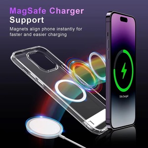 Funda Magnética Transparente con Soporte para <span class=keywords><strong>iPhone</strong></span> 17 16 15 <span class=keywords><strong>14</strong></span> <span class=keywords><strong>Pro</strong></span> <span class=keywords><strong>Max</strong></span> <span class=keywords><strong>13</strong></span> <span class=keywords><strong>12</strong></span> <span class=keywords><strong>11</strong></span> Mini 15 Plus, Carcasa Trasera Antigolpes, Producto Nuevo - Product Image 6