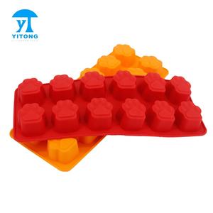 Plateau de cubes à glace en silicone 3d, forme de patte de chien, de chat, d'animal, de glace, de bonbons, au chocolat, moule de cuisson, pour four, congélateur, lavable au lave-vaisselle - Product Image 3