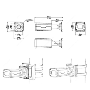 Uniview ngoài trời không thấm nước Bullet hai cách âm thanh phát hiện chuyển động CCTV 2MP PoE IP <span class=keywords><strong>Camera</strong></span> - Product Image 3