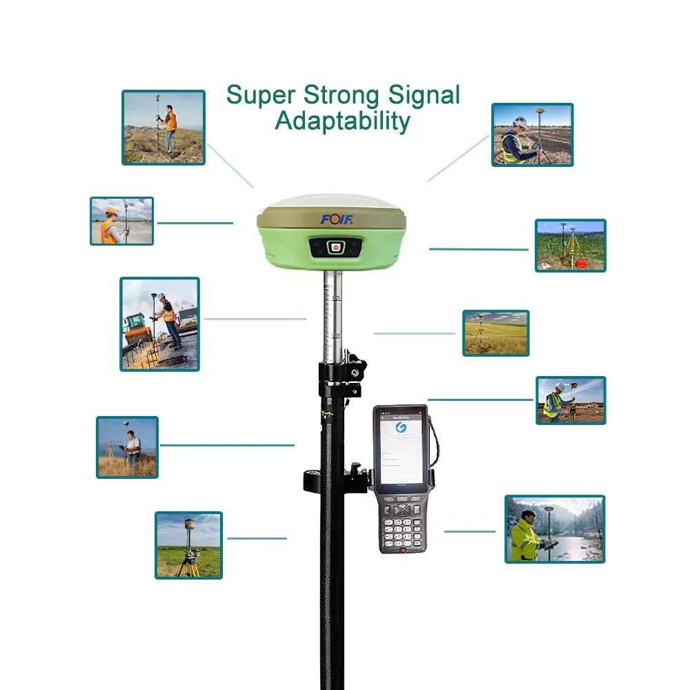 FOIF A90 Gnss Base e Rover Dgps Rtk CHC I73 I83 X6 strumento di misura Gps RTK con funzione Google e Software Surpad aggiornabile