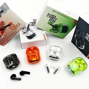 หูฟังสเตอริโอไร้สายหลายสี V5.3ทรูพร้อมเคสชาร์จโปร่งใสหูฟังไร้สาย - Product Image 1