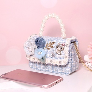 Sacs à bandoulière antivol durables et de haute qualité en coton et lin pour filles, collection printemps-été, sacs à <span class=keywords><strong>main</strong></span> tendance pour enfants, vente en gros - Product Image 4