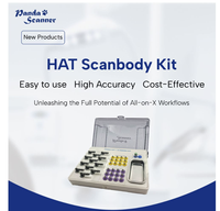 Kit de escaneo Dental Panda HAT Scanbody: Cuerpo de escaneo hexagonal de brazo largo cónico para implantes edéntulos, escaneo digital intraoral de aleación de titanio