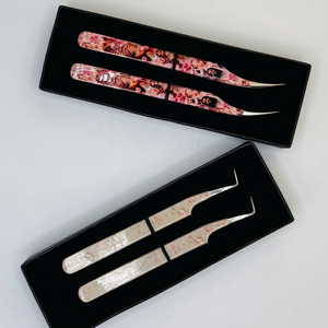 90-Grad-Wimpernverlängerung aus Edelstahl mit 10 mm Isolationsvolumen, antimagnetisch, antistatisch, für Brat Dolls, Sommer-Papierbeschichtung - Product Image 1