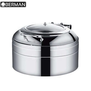 Yiwu Đồ Dùng Nhà Bếp Nhà Máy Nóng Và Lạnh Chafing Món Ăn Phục Vụ Đồ Dùng Vàng shaffing Món Ăn Quảng Đông Thực Phẩm Ấm Hơn Tự Chọn Máy Chủ - Product Image 3