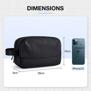 Trousse de Toilette Homme Personnalisable avec Logo, Séparation Humide/Sèche, Résistante à l'Eau, avec Poignée, pour Voyage - Product Image 3