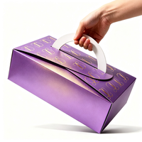 Dessert-Verpackung Pizzakarton Faltbare Geschenkbox für Feiertage mit Individuellem Logo-Druck Luxuriöse Kunstkartonage Umweltfreundlich Recycelbar