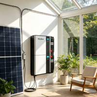 Batterie de stockage d'énergie tout-en-un YUTANDA LiFePO4 51,2 V 100 Ah 5 kWh avec onduleur 5 kW pour l'énergie solaire résidentielle