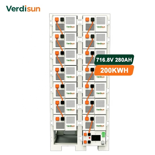 Verdisun 200KWH High Voltage Lithium Ion Battery Energy Storage System off Grid Commercial Industrial Solar System