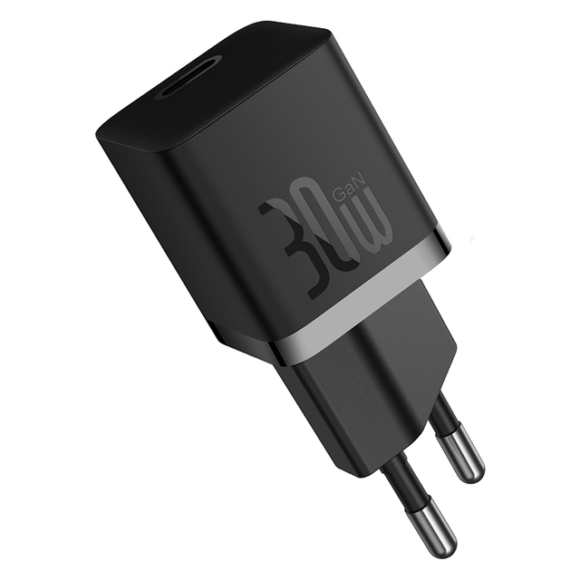 For Baseus GaN5 Fast Charger(mini) 1C 30W EU for Apple Android Mobile Phone Tablet PD Fast Charging Adapter